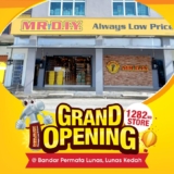 Grand Opening Deal! Get FREE Gifts at MR.DIY’s 1282nd Store in Lunas, Kedah (October 2024)