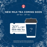 Unmissable October Deal: 20% Off New Green Milk Tea from CHAGEE!