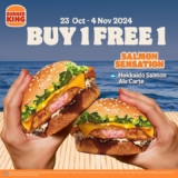 Indulge in Double the Delight: Burger King’s Buy 1 Get 1 FREE Hokkaido Salmon Sensation!