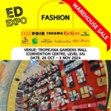 ED Expo Warehouse Sale: October 20