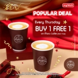 Double the Delight: Maru Latte Buy-One-Get-One-Free at myNEWS!