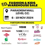 Unmissable Discounts at the ED Fashion & Kids Warehouse Sale – November 2024