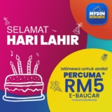 Celebrate November Birthdays with FREE RM5 E-Voucher at MYDIN Rewards!