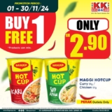 Catch the Late-Night Deal: Buy 1 Free 1 Maggi Hotcup Promotion at KK SUPER MART