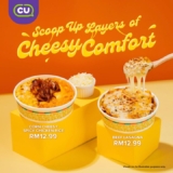 Indulge in Cheesy Delights with Corn Cheesy Spicy Chicken Rice and Beef Lasagna at CU – Limited Time Offer!