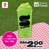 7-Eleven Day Shopee Food Promo: Grab a 22oz Slurpee Tutti Fruti for Only RM2!