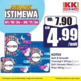 Enjoy Exclusive Kotex Promotion at KK Super Mart – October to November 2024