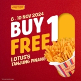 Double the Crispy Delight: Happy Potato Buy 1 Get 1 FREE at Lotus’s Tanjung Pinang!