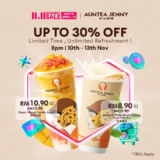 AUNTEA JENNY’s Sweet 11.11 Lazada Flash Sale: Up to 30% Off Your Favorite Drinks!