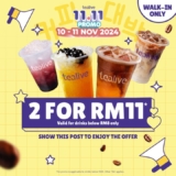 Tealive’s Double the Delight: 2 Drinks for RM11 This November  2024