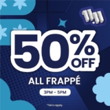 50% Off ZUS Coffee Frappés! – November 11th Frappé Frenzy!