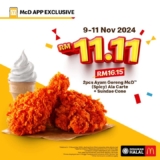 Spice Up Your Meal: 2 Spicy Ayam Goreng McD & Sundae Cone for RM11.11! (Limited Time Offer)