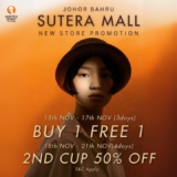 AUNTEA JENNY Sutera Mall Grand Opening: Buy 1 Get 1 FREE & 50% Off!