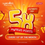 5X Points Bonanza! myNEWS Members’ Day: Earn a Fortune in Rewards!