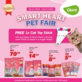 SmartHeart Pet Fair: Grab a FREE Cat Toy Stick at Giant Hypermarkets!