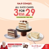 Secret Recipe’s Gaji Coming Cake Deal: 3 Slices for RM29!