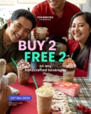 Starbucks Malaysia: Buy 2 Get 2 FREE Handcrafted Beverages – Limited Time Offer!