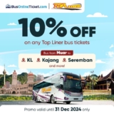 Ride in Comfort & Save: 10% Off Top Liner Bus Tickets!