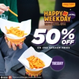 50% Off Your Second Shaker Fries at Happy Potato – Limited Time Offer!