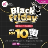 AEON Black Friday 2024: Up to 70% Off & RM10 E-Voucher!