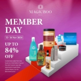 Magicboo Member Day: Up to 84% OFF Beauty Brands – November 2024!