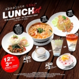 Absolute Thai Lunch Set Promo: Enjoy Delicious Thai Food at Unbeatable Prices!