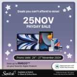 IT’S HERE! November 2024’s Apple Payday Sale: Up to RM600 Off!