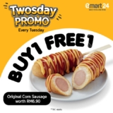 Double the Delight: Buy 1 Get 1 Free Corn Sausage at emart24