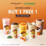 GrabFood’s Unbeatable AUNTEA JENNY Buy 1 Free 1 Deal!