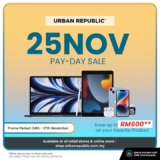 Urban Republic November Payday Sale: Up to RM600 Off Apple Products!