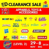 ED Clearance Sale: Huge Discounts on Kids’ Apparel & Toys at Leisure Mall (November/December 2024)