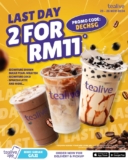 Grab Two Tealive Drinks for Just RM11! This Limited-Time Deal is Too Good to Miss!