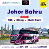 Score Big Savings on Johor Bahru to Kuala Lumpur & Selangor Bus Tickets!