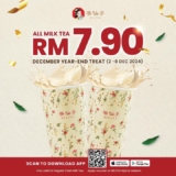 RM7.90 Fresh Milk Tea Deal at BEUTEA: December 2024 Year-End Treat!