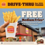 Score Free Fries at Burger King’s Drive-Thru! (Limited Time Offer)