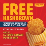 Get a FREE Hashbrown with Happy Potato’s November Deal in Bandar Puteri Jaya!