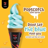 Cool Down with 7CAFé’s Blue Popscotch Soft Serve: A Limited-Time Treat!