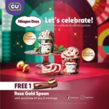 Haagen-Dazs Festive Flavors: Free Rose Gold Spoon with Minicup Purchase!