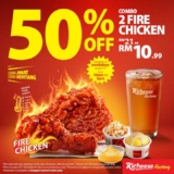 Scorching Deal Alert! 50% OFF Richeese Factory Fire Chicken Combo in Setapak!