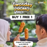 Twosday Treat! Buy One, Get One Free on Original Corn Sausage at emart24!