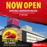 Richeese Factory Melaka Grand Opening: Free Chicken & 50% Off! (December 6th, 2024)