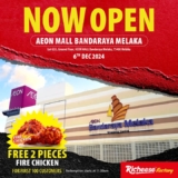 Richeese Factory Melaka Grand Opening: Free Chicken, 50% Off, and More!