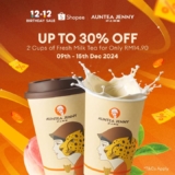 AUNTEA JENNY 12.12 Shopee Exclusive: Unbeatable Deals on Fresh Milk Tea & More! (December 2024)