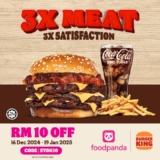 Savor Savings: RM10 OFF at FoodPanda with Burger King MY (Dec 2024-Jan 2025)