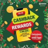 SOGO Malaysia’s 12.12 Cashback Rewards: RM12 Cashback on RM150 Spend