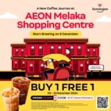 Kenangan Coffee’s Buy One Get One Free Promotion at AEON Melaka Shopping Centre