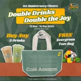 Cafe Amazon’s 1st Anniversary Giveaway: Free Tote Bag with Double Drinks in Malaysia!