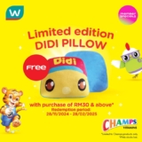 Watsons Malaysia Exclusive Deal: Free Plush Pillow with Champs Purchase