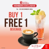 Secret Recipe Buy One Get One Free Beverage Deal – December 2024