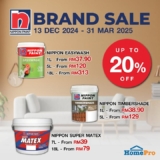 Transform Your Home with Nippon Paint: Up to 20% Off at HomePro (Dec 2024 – Mar 2025)